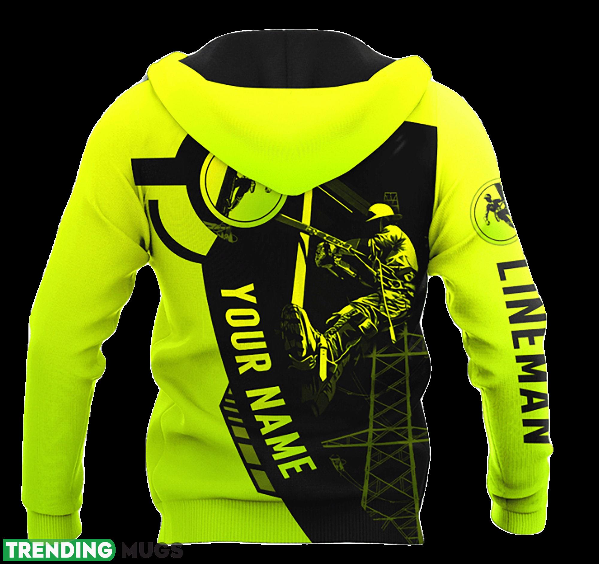 Electrician And Lineman Custom Name Safety 3D All Over Print Hoodie For Mens 3D Hoodies Electrician And Lineman Custom Name Safety 3D All Over Print Hoodie For Mens 3D Hoodies