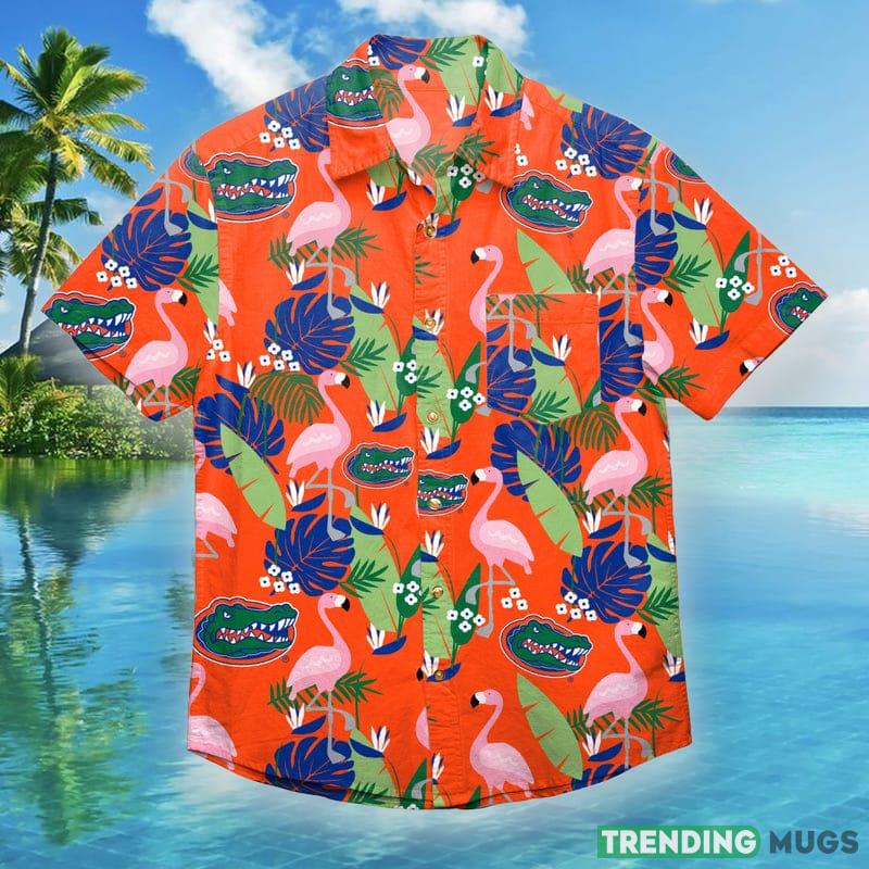 Florida Gators NCAA Mens Floral Hawaiian Shirt - Florida Gators NCAA Mens Floral Button Up Shirt_1 Florida Gators NCAA Mens Floral Hawaiian Shirt - Florida Gators NCAA Mens Floral Button Up Shirt_1