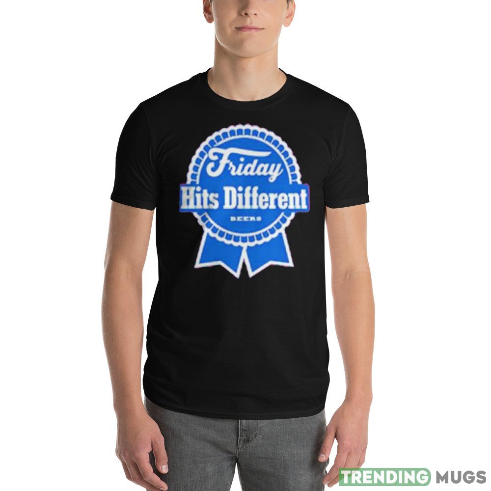 Friday hits different Design Shirt Dark Shirt Friday hits different Design Shirt Dark Shirt