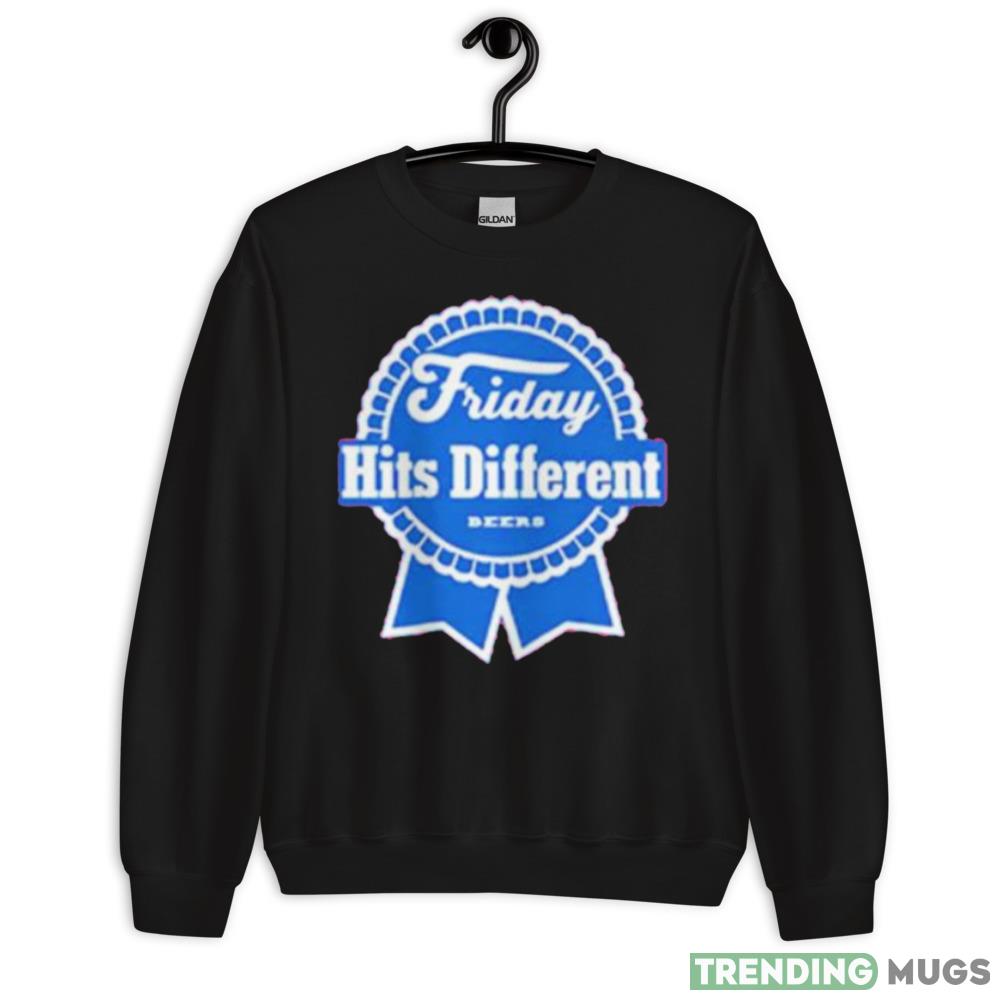 Friday hits different Design Shirt - 18000 Unisex Heavy Blend Crewneck Sweatshirt Friday hits different Design Shirt - 18000 Unisex Heavy Blend Crewneck Sweatshirt