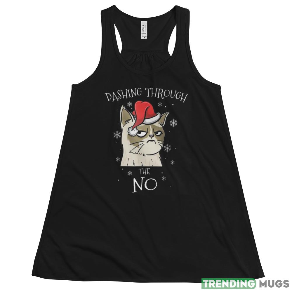 Funny Dashing Through No Grumpy Cat Christmas Sweatshirt Dark Shirt Funny Dashing Through No Grumpy Cat Christmas Sweatshirt Dark Shirt