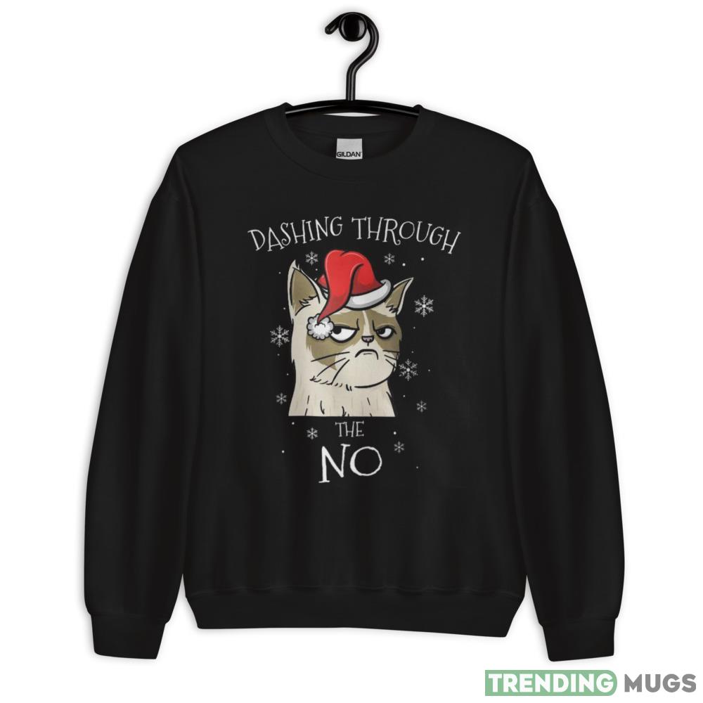 Funny Dashing Through No Grumpy Cat Christmas Sweatshirt - 18000 Unisex Heavy Blend Crewneck Sweatshirt Funny Dashing Through No Grumpy Cat Christmas Sweatshirt - 18000 Unisex Heavy Blend Crewneck Sweatshirt