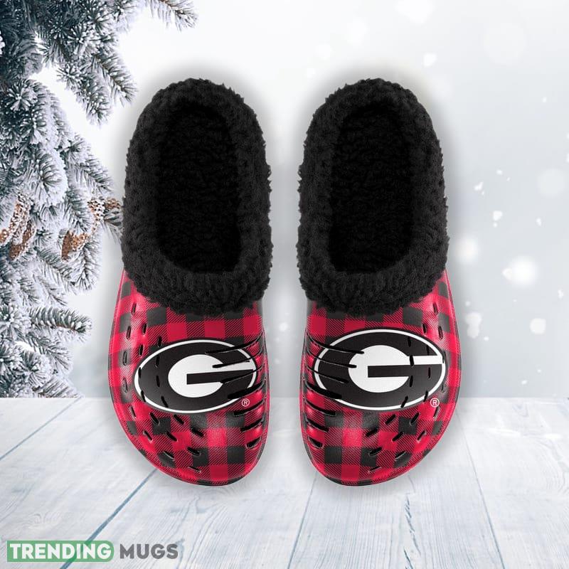 Georgia Bulldogs NCAA Men And Women Sherpa Lined Buffalo Check Clog For Fans Clog Shoes Georgia Bulldogs NCAA Men And Women Sherpa Lined Buffalo Check Clog For Fans Clog Shoes