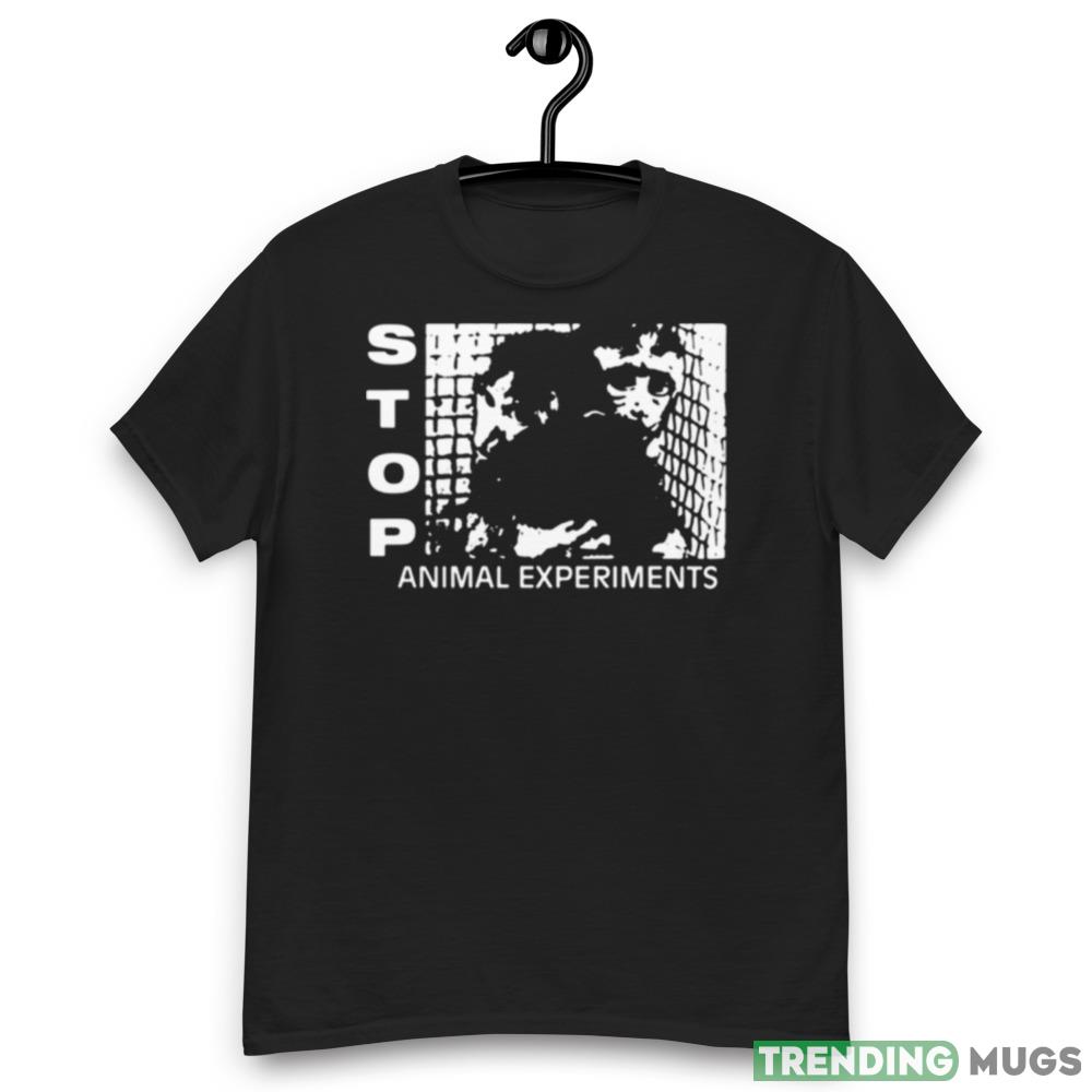 Go Vegan Stop Animal Experiments Design Shirt Dark Shirt Go Vegan Stop Animal Experiments Design Shirt Dark Shirt