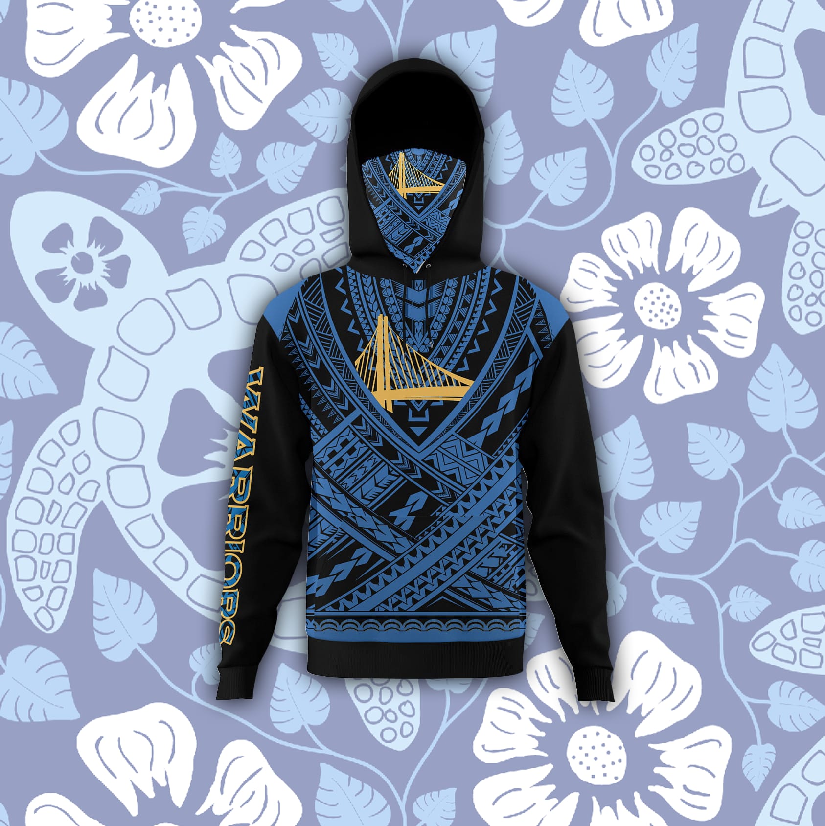 Golden State Warriors Hoodies Polynesian Designed Personalized Hoodie With Mask Personalized Gift For HimHer Personalized Gifts 3D Hoodies Golden State Warriors Hoodies Polynesian Designed Personalized Hoodie With Mask Personalized Gift For HimHer Personalized Gifts 3D Hoodies