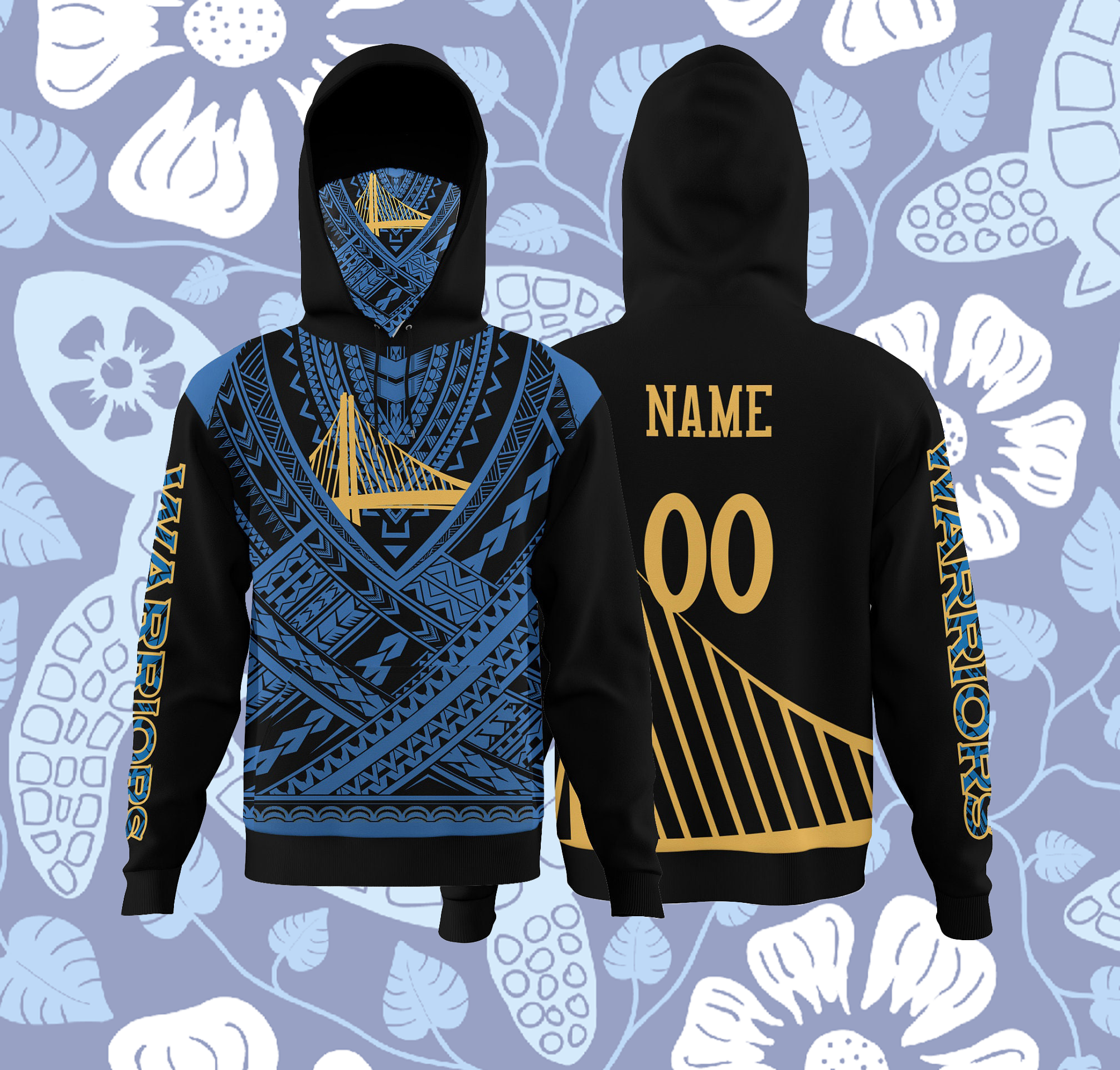 Golden State Warriors Hoodies Polynesian-Designed Personalized Hoodie With Mask Personalized Gift For HimHer Personalized Gifts - 210523-100324 Golden State Warriors Hoodies Polynesian-Designed Personalized Hoodie With Mask Personalized Gift For HimHer Personalized Gifts - 210523-100324