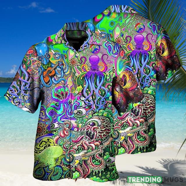 Graphic Prints Guitar Octopus Turndown Holiday Print Soft Hawaiian Shirt For Men And Women - Graphic Prints Guitar Octopus Turndown Holiday Print Soft Hawaiian Shirt For Men And Women Graphic Prints Guitar Octopus Turndown Holiday Print Soft Hawaiian Shirt For Men And Women - Graphic Prints Guitar Octopus Turndown Holiday Print Soft Hawaiian Shirt For Men And Women
