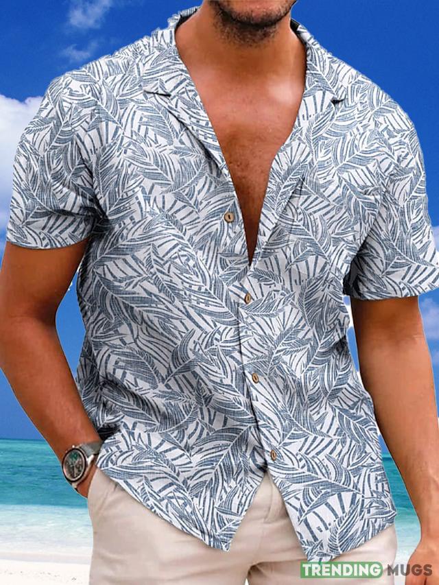 Graphic Prints Leaves Turndown Daily Print Comfortable Hawaiian Shirt For Men And Women - Graphic Prints Leaves Turndown Daily Print Comfortable Hawaiian Shirt For Men And Women Graphic Prints Leaves Turndown Daily Print Comfortable Hawaiian Shirt For Men And Women - Graphic Prints Leaves Turndown Daily Print Comfortable Hawaiian Shirt For Men And Women