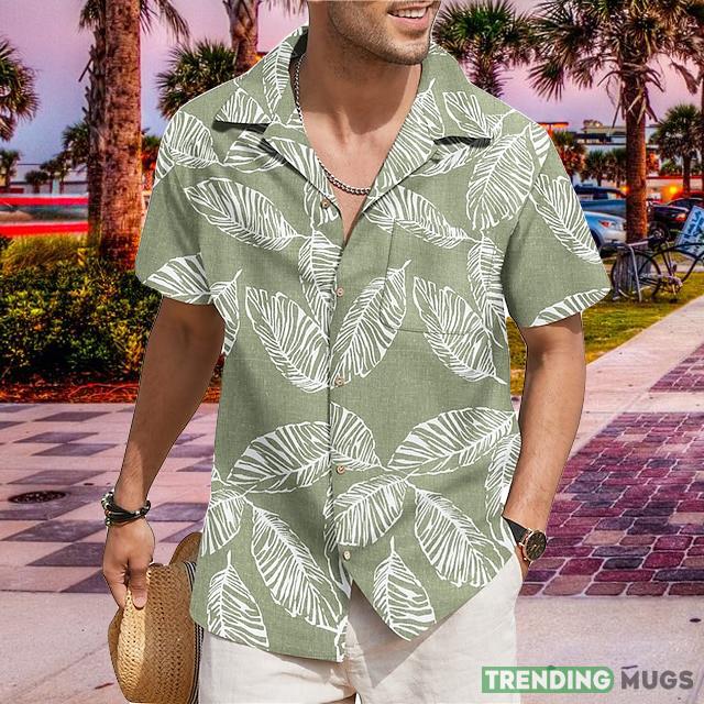 Graphic Prints Leaves Turndown Holiday Print Hawaiian Shirt For Men And Women - Graphic Prints Leaves Turndown Holiday Print Hawaiian Shirt For Men And Women Graphic Prints Leaves Turndown Holiday Print Hawaiian Shirt For Men And Women - Graphic Prints Leaves Turndown Holiday Print Hawaiian Shirt For Men And Women