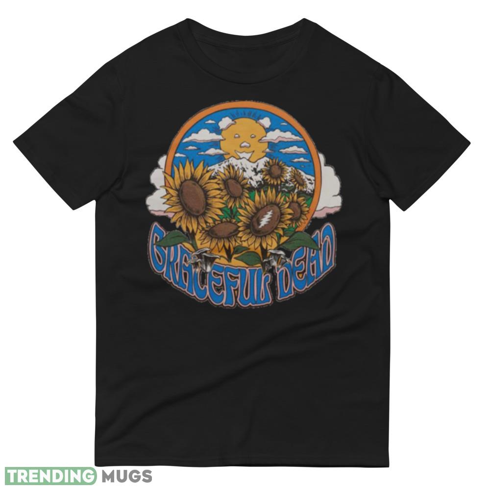 Grateful Dead Sunflowers Graphics Black Shirt Dark Shirt Grateful Dead Sunflowers Graphics Black Shirt Dark Shirt