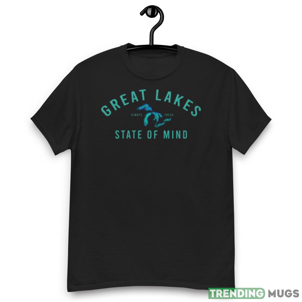 Great Lakes State Of Mind Blue Lakes Graphics Shirts Dark Shirt Great Lakes State Of Mind Blue Lakes Graphics Shirts Dark Shirt