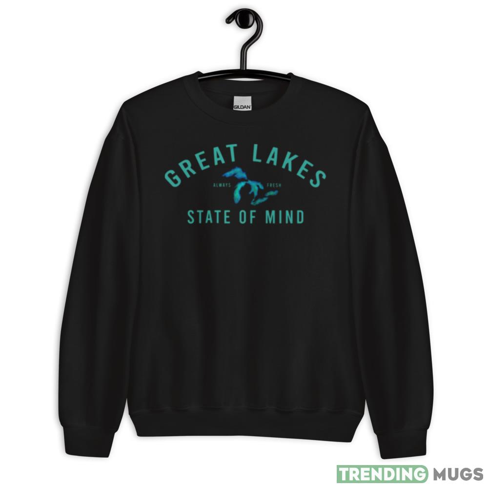Great Lakes State Of Mind Blue Lakes Graphics Shirts - 18000 Unisex Heavy Blend Crewneck Sweatshirt Great Lakes State Of Mind Blue Lakes Graphics Shirts - 18000 Unisex Heavy Blend Crewneck Sweatshirt