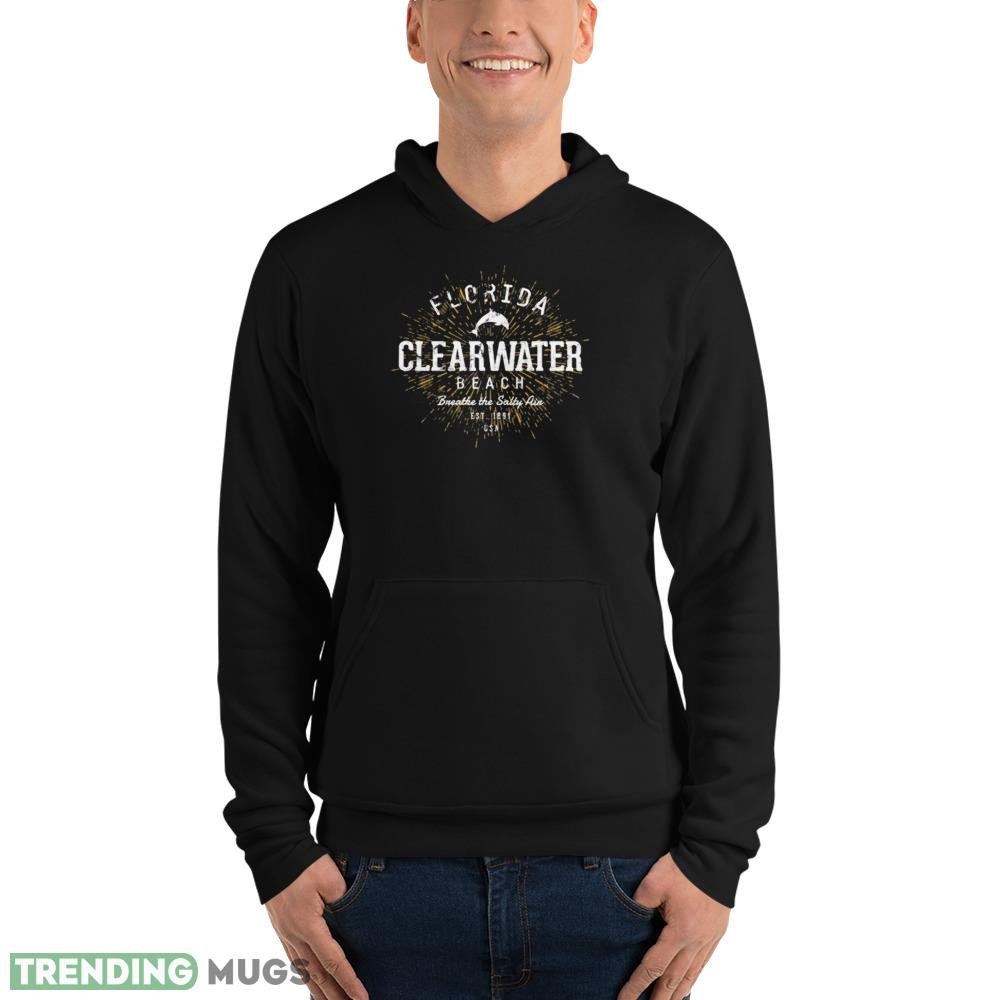 Great Retro Vintage Clearwater Beach Florida Pullover Dark Shirt Great Retro Vintage Clearwater Beach Florida Pullover Dark Shirt