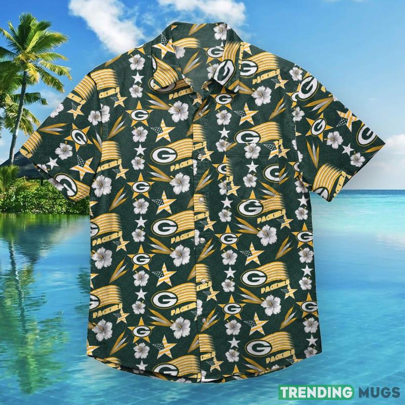 Green Bay Packers NFL Mens Americana Hawaiian Shirt - Green Bay Packers NFL Mens Americana Button Up Shirt_1 Green Bay Packers NFL Mens Americana Hawaiian Shirt - Green Bay Packers NFL Mens Americana Button Up Shirt_1