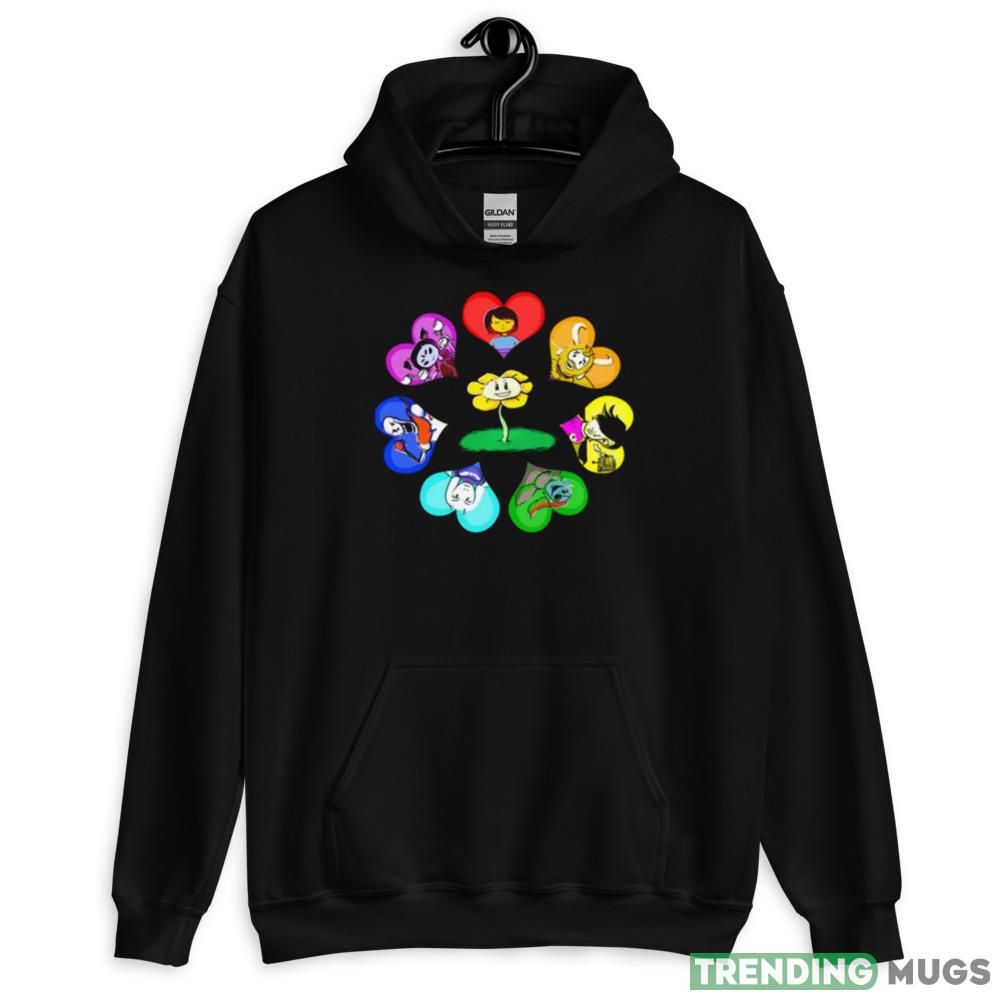 Hearts With Characters Undertale shirt Dark Shirt Hearts With Characters Undertale shirt Dark Shirt