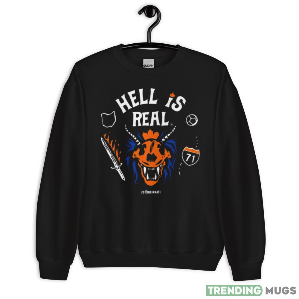 Hell Is Real Hellfire FC Cincinnati 2023 Shirt - 18000 Unisex Heavy Blend Crewneck Sweatshirt