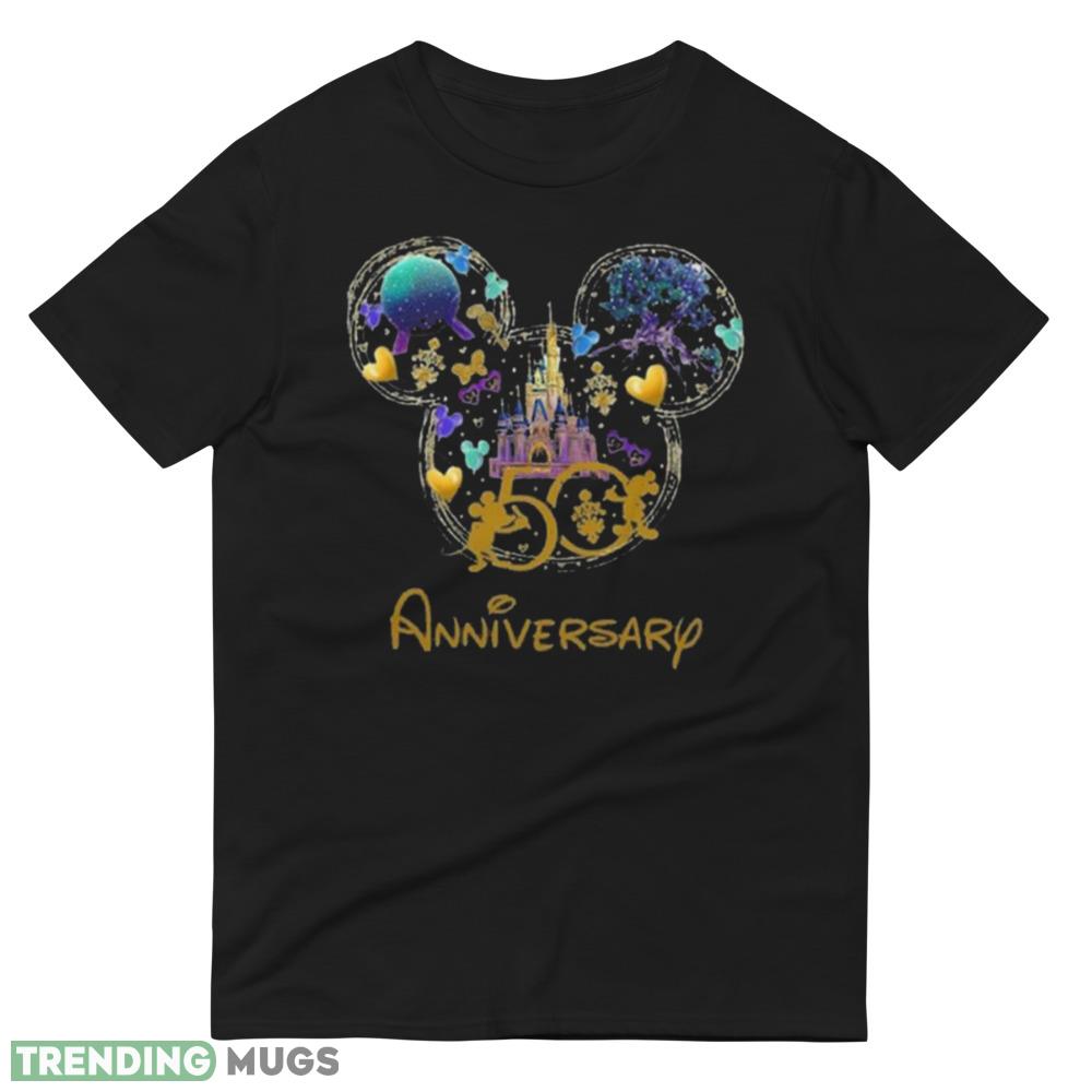 High Quality 50th Anniversary Disney Mickey Shirt Dark Shirt High Quality 50th Anniversary Disney Mickey Shirt Dark Shirt