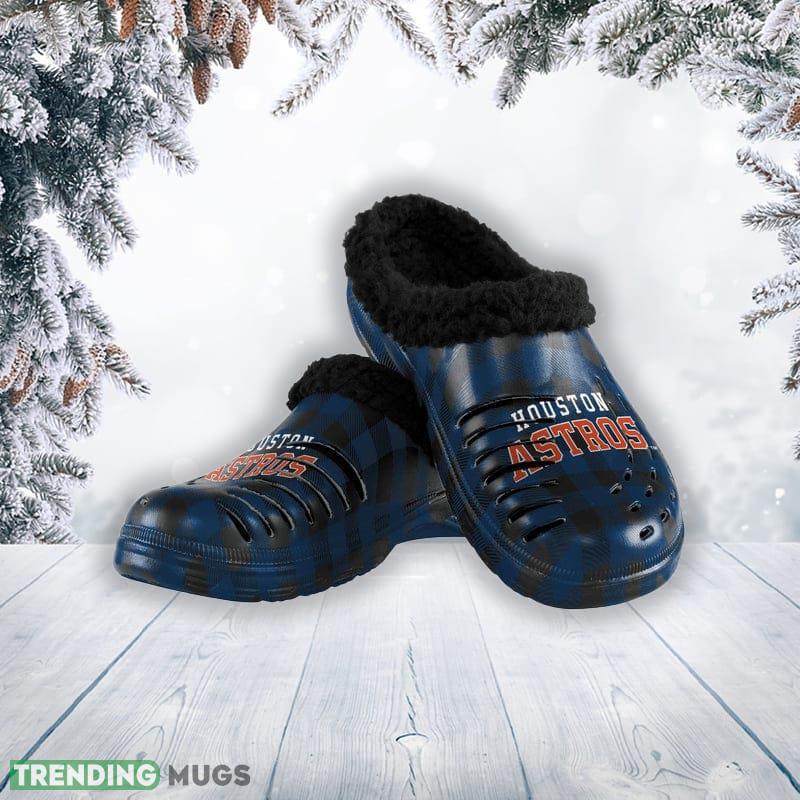 Houston Astros MLB Men And Women Sherpa Lined Buffalo Check Clog For Fans - Houston Astros MLB Mens Sherpa Lined Buffalo Check Clog_1 Houston Astros MLB Men And Women Sherpa Lined Buffalo Check Clog For Fans - Houston Astros MLB Mens Sherpa Lined Buffalo Check Clog_1