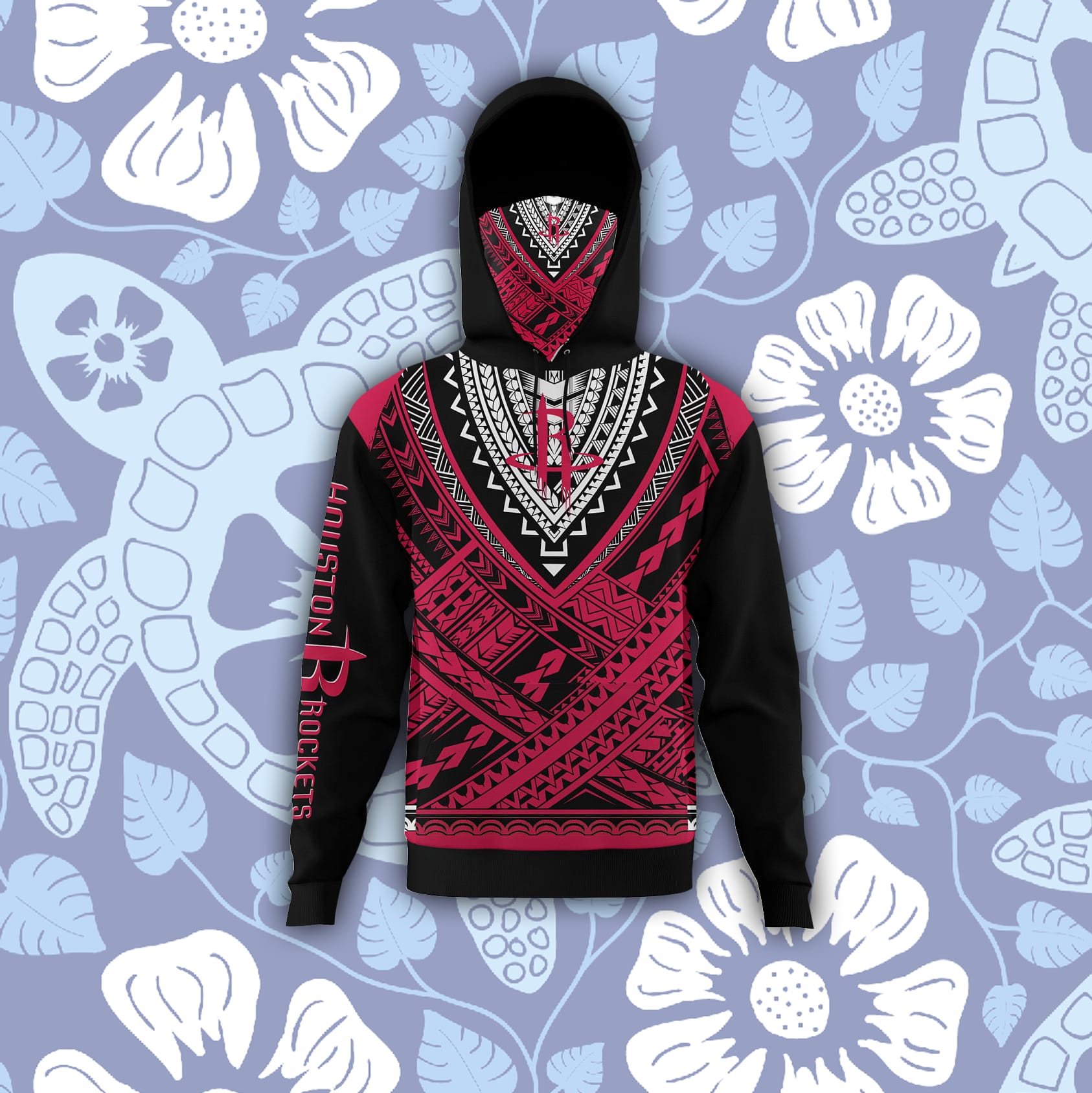 Houston Rockets Hoodies Polynesian Designed Personalized Hoodie With Mask Personalized Gifts For HimHer Customized Hoodies 3D Hoodies Houston Rockets Hoodies Polynesian Designed Personalized Hoodie With Mask Personalized Gifts For HimHer Customized Hoodies 3D Hoodies