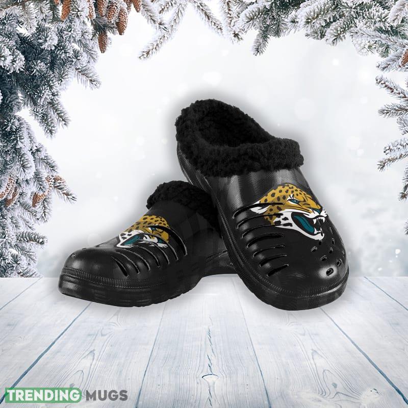 Jacksonville Jaguars NFL Men And Women Sherpa Lined Buffalo Check Clog For Fans - Jacksonville Jaguars NFL Mens Sherpa Lined Buffalo Check Clog_1 Jacksonville Jaguars NFL Men And Women Sherpa Lined Buffalo Check Clog For Fans - Jacksonville Jaguars NFL Mens Sherpa Lined Buffalo Check Clog_1