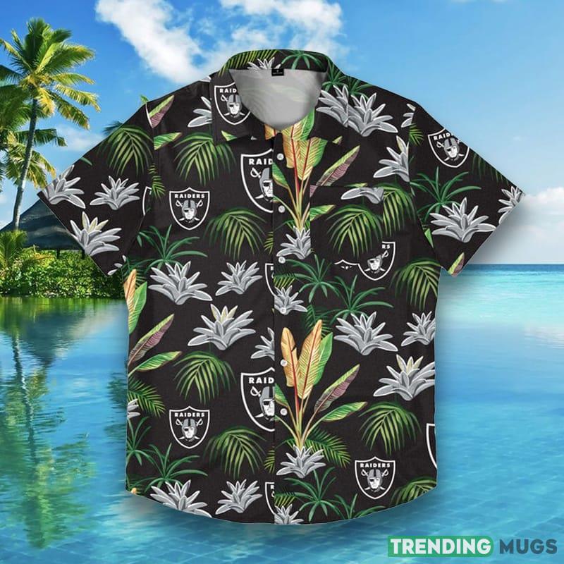 Las Vegas Raiders NFL Mens Victory Vacay Hawaiian Shirt - Las Vegas Raiders NFL Mens Victory Vacay Button Up Shirt_1 Las Vegas Raiders NFL Mens Victory Vacay Hawaiian Shirt - Las Vegas Raiders NFL Mens Victory Vacay Button Up Shirt_1
