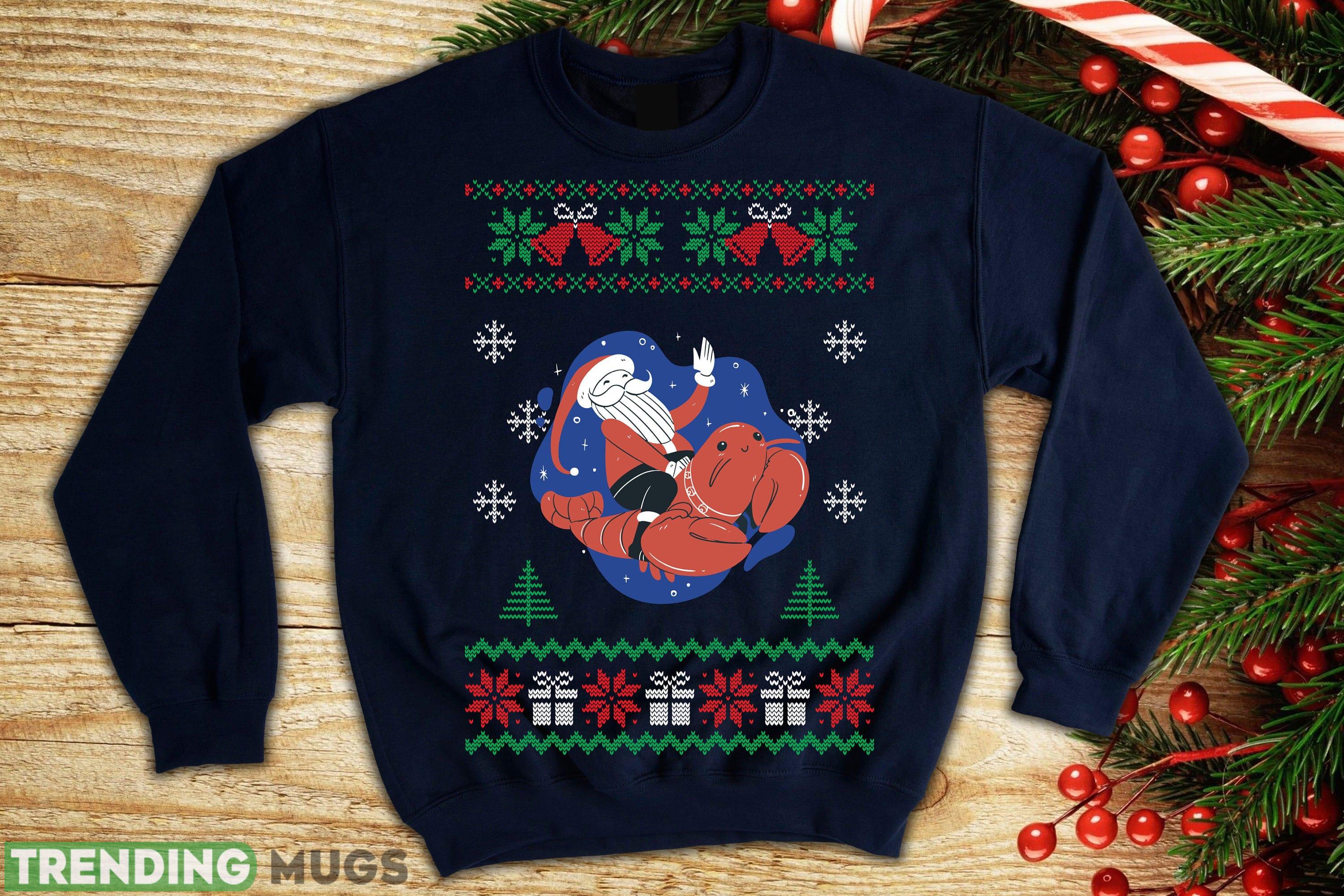 lobster santa Crustaceancore ugly sweatshirt men women funny xmas sweatshirt girlfriend - lobster santa christmas sweater, Crustaceancore, Christmas sweater women funny, Ugly Christmas sweater men funny, xmas sweater girlfriend_1 lobster santa Crustaceancore ugly sweatshirt men women funny xmas sweatshirt girlfriend - lobster santa christmas sweater, Crustaceancore, Christmas sweater women funny, Ugly Christmas sweater men funny, xmas sweater girlfriend_1