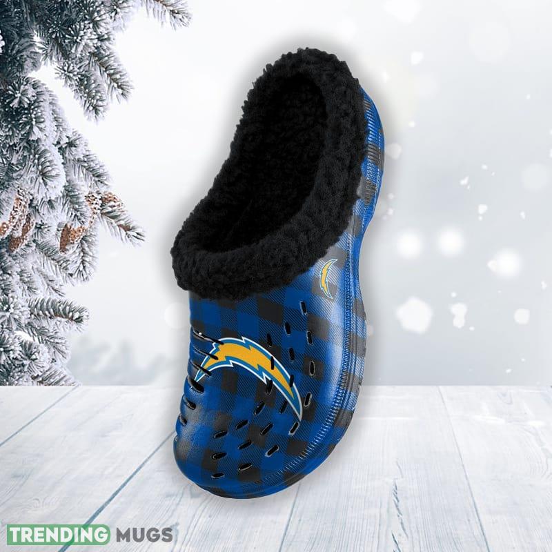 Los Angeles Chargers NFL Men And Women Sherpa Lined Buffalo Check Clog For Fans Clog Shoes Los Angeles Chargers NFL Men And Women Sherpa Lined Buffalo Check Clog For Fans Clog Shoes