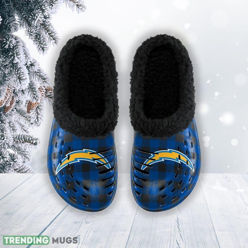 Los Angeles Chargers NFL Men And Women Sherpa Lined Buffalo Check Clog For Fans Clog Shoes Los Angeles Chargers NFL Men And Women Sherpa Lined Buffalo Check Clog For Fans Clog Shoes