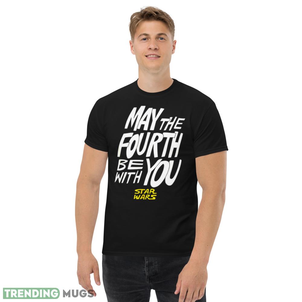 May the fourth be with you Star Wars Graphics Black Shirt Dark Shirt May the fourth be with you Star Wars Graphics Black Shirt Dark Shirt