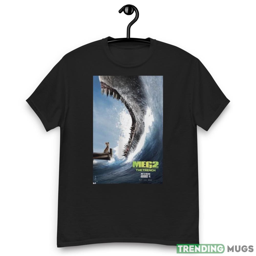 Meg 2 The Trench Only in Theaters August 4 Poster Design Shirt Dark Shirt Meg 2 The Trench Only in Theaters August 4 Poster Design Shirt Dark Shirt