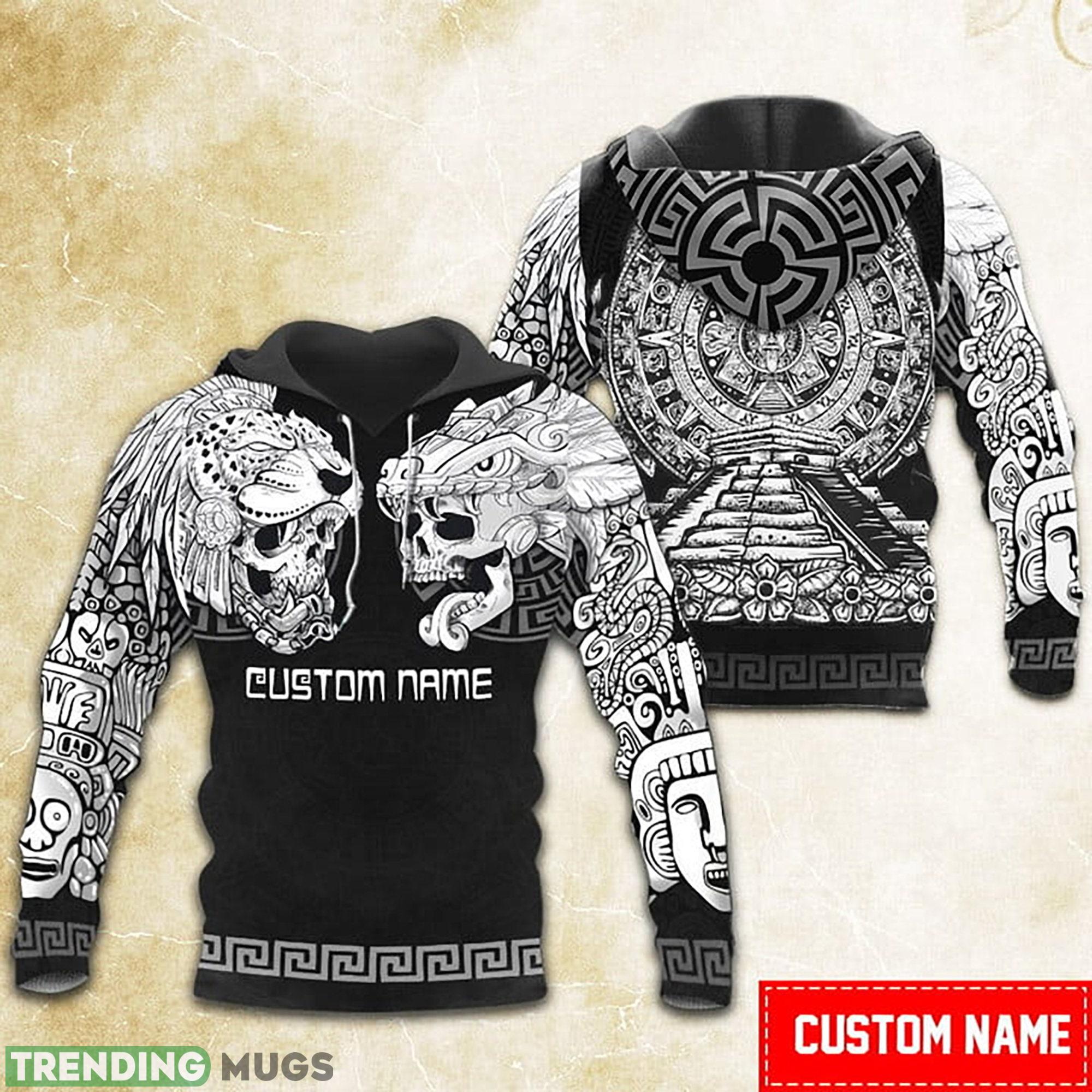 Mexico Aztec Skull Tattoo Custom Name 3D All Over Print Hoodie For Mens - Mexico Aztec Skull Tattoo Custom Name 3D All Over Print Hoodie Size S-5XL_1 Mexico Aztec Skull Tattoo Custom Name 3D All Over Print Hoodie For Mens - Mexico Aztec Skull Tattoo Custom Name 3D All Over Print Hoodie Size S-5XL_1