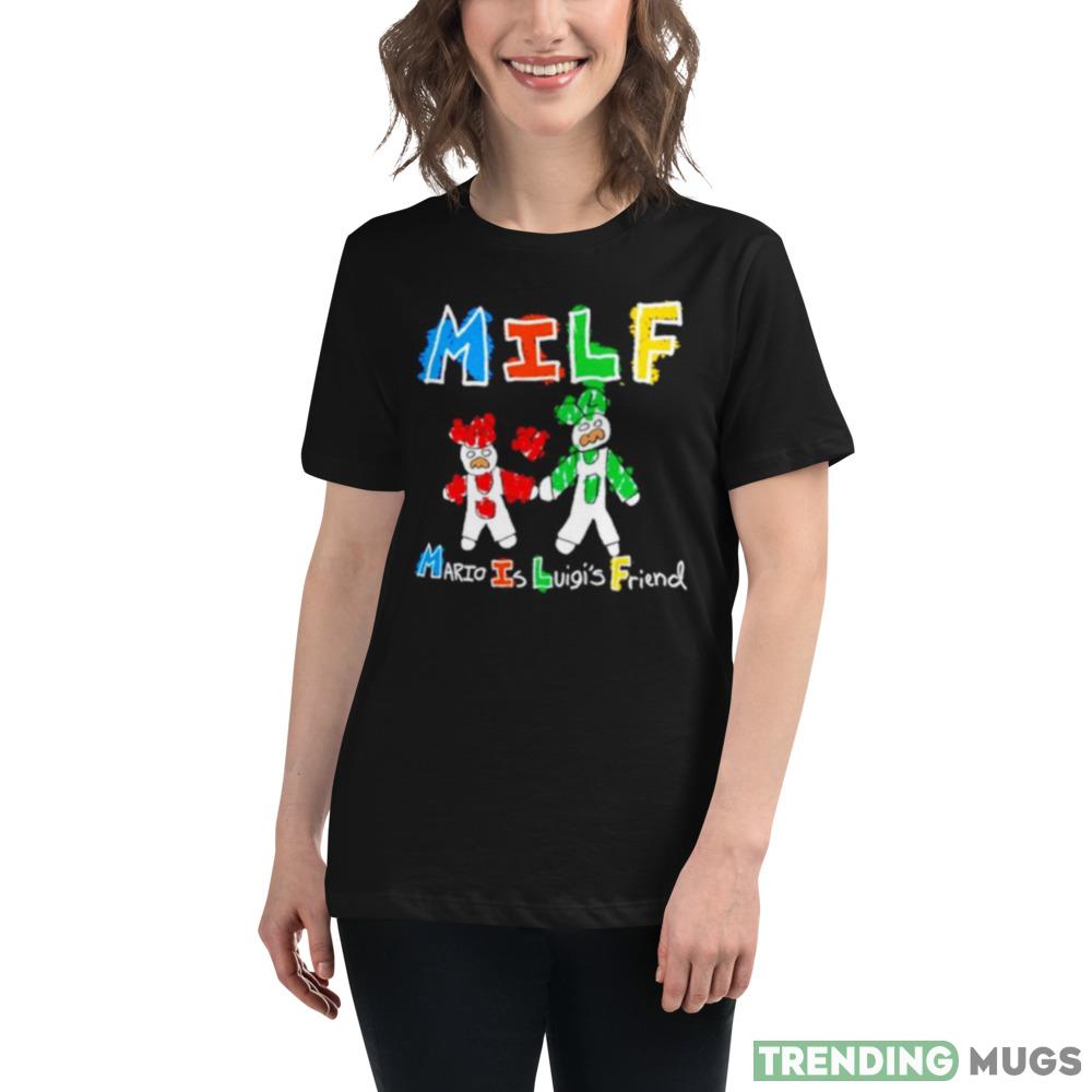 MILF Mario is luigi’s friend Design Shirt Dark Shirt MILF Mario is luigi’s friend Design Shirt Dark Shirt