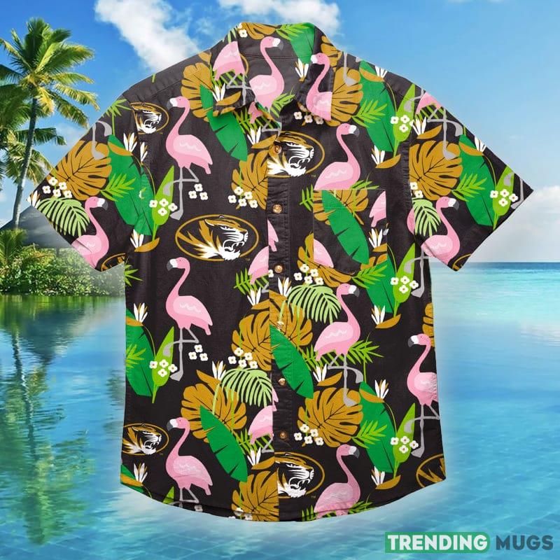 Missouri Tigers NCAA Mens Floral Hawaiian Shirt - Missouri Tigers NCAA Mens Floral Button Up Shirt_1 Missouri Tigers NCAA Mens Floral Hawaiian Shirt - Missouri Tigers NCAA Mens Floral Button Up Shirt_1