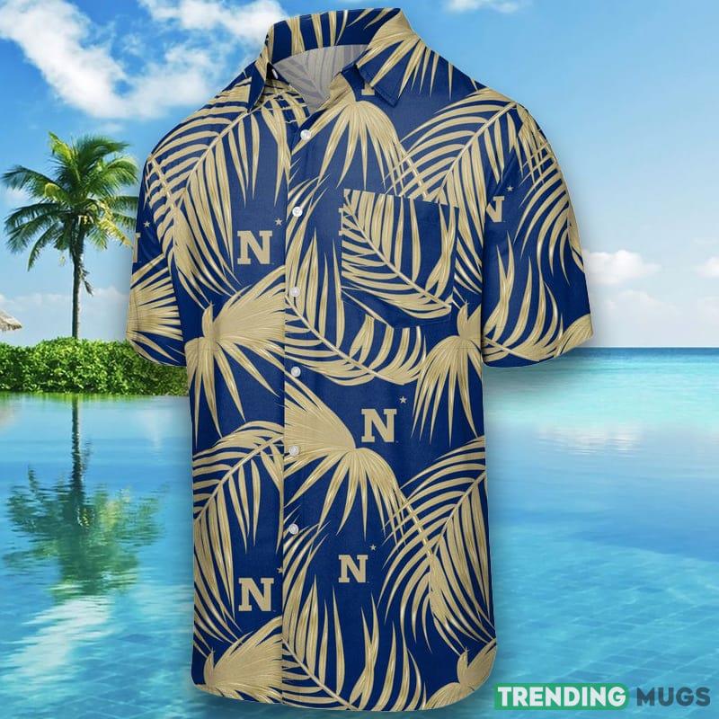 Navy Midshipmen NCAA Mens Hawaiian Hawaiian Shirt - Navy Midshipmen NCAA Mens Hawaiian Button Up Shirt_1 Navy Midshipmen NCAA Mens Hawaiian Hawaiian Shirt - Navy Midshipmen NCAA Mens Hawaiian Button Up Shirt_1