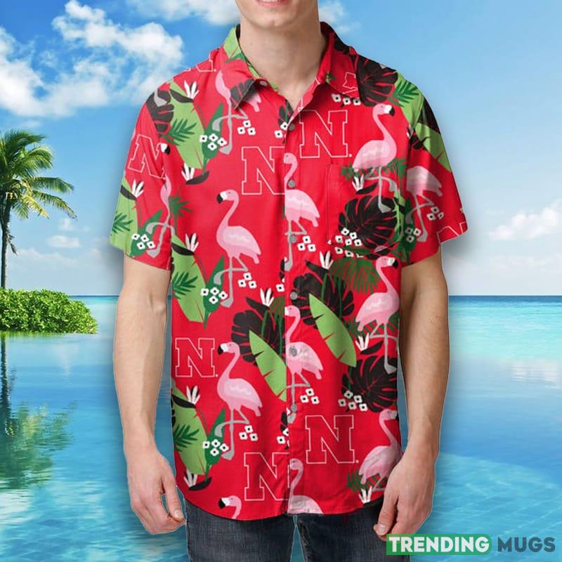 Nebraska Cornhuskers NCAA Mens Floral Hawaiian Shirt Hawaiian Shirt Nebraska Cornhuskers NCAA Mens Floral Hawaiian Shirt Hawaiian Shirt