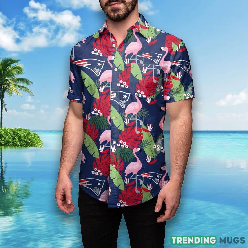 New England Patriots NFL Mens Floral Hawaiian Shirt Hawaiian Shirt New England Patriots NFL Mens Floral Hawaiian Shirt Hawaiian Shirt