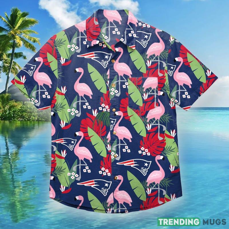 New England Patriots NFL Mens Floral Hawaiian Shirt - New England Patriots NFL Mens Floral Button Up Shirt_1 New England Patriots NFL Mens Floral Hawaiian Shirt - New England Patriots NFL Mens Floral Button Up Shirt_1