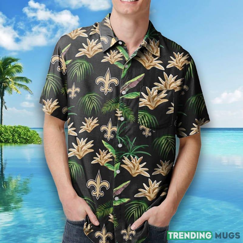 New Orleans Saints NFL Mens Victory Vacay Hawaiian Shirt Hawaiian Shirt New Orleans Saints NFL Mens Victory Vacay Hawaiian Shirt Hawaiian Shirt