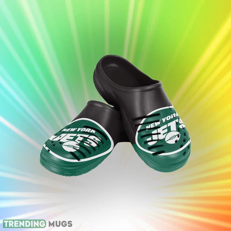 New York Jets NFL Men And Women Colorblock Big Logo Clog Shoes For Fans - New York Jets NFL Youth Colorblock Big Logo Clog_1 New York Jets NFL Men And Women Colorblock Big Logo Clog Shoes For Fans - New York Jets NFL Youth Colorblock Big Logo Clog_1