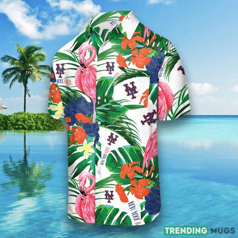 New York Mets MLB Mens Flamingo Hawaiian Shirt Hawaiian Shirt New York Mets MLB Mens Flamingo Hawaiian Shirt Hawaiian Shirt