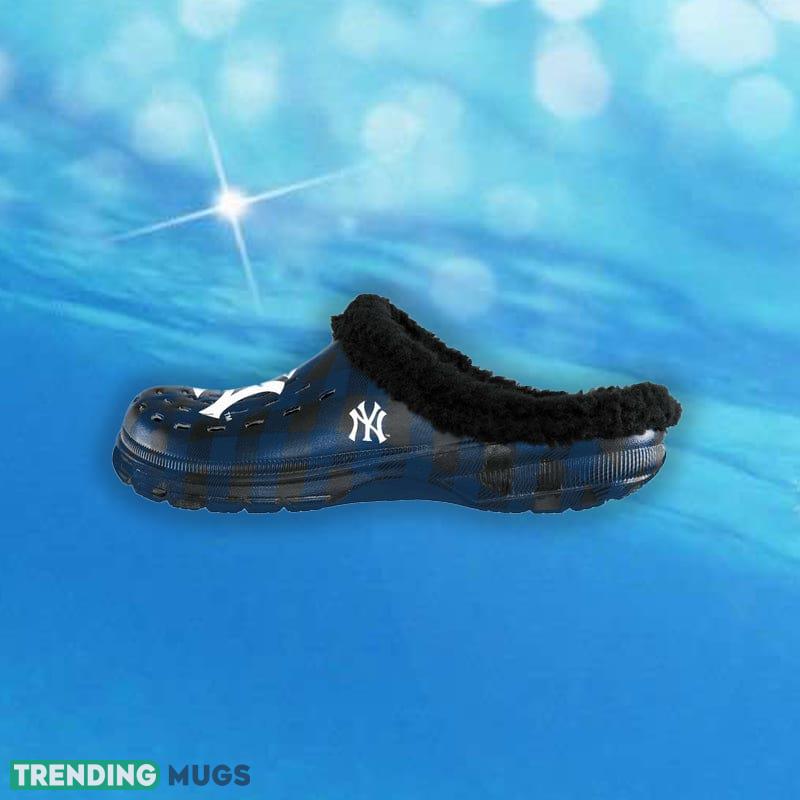 New York Yankees MLB Men And Women Sherpa Lined Buffalo Check Clog For Fans Clog Shoes New York Yankees MLB Men And Women Sherpa Lined Buffalo Check Clog For Fans Clog Shoes