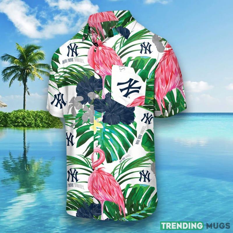 New York Yankees MLB Mens Flamingo Hawaiian Shirt Hawaiian Shirt New York Yankees MLB Mens Flamingo Hawaiian Shirt Hawaiian Shirt