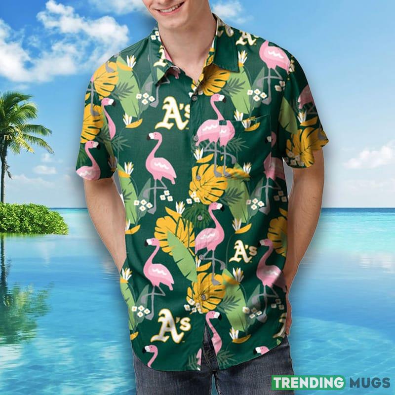 Oakland Athletics MLB Mens Floral Hawaiian Shirt - Oakland Athletics MLB Mens Floral Button Up Shirt_1 Oakland Athletics MLB Mens Floral Hawaiian Shirt - Oakland Athletics MLB Mens Floral Button Up Shirt_1