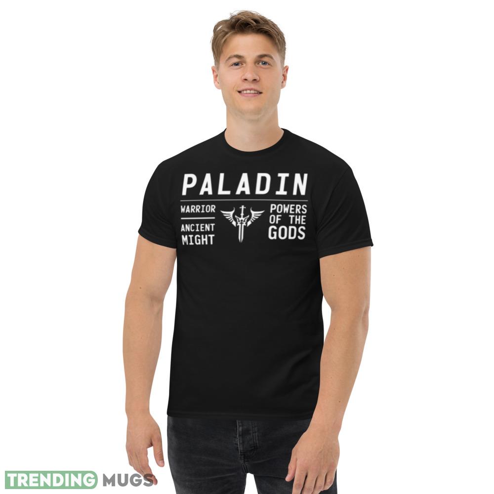 Paladin Lost Ark White Graphics Black Shirt Dark Shirt Paladin Lost Ark White Graphics Black Shirt Dark Shirt
