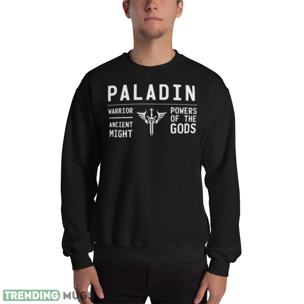 Paladin Lost Ark White Graphics Black Shirt - 18000 Unisex Heavy Blend Crewneck Sweatshirt Paladin Lost Ark White Graphics Black Shirt - 18000 Unisex Heavy Blend Crewneck Sweatshirt