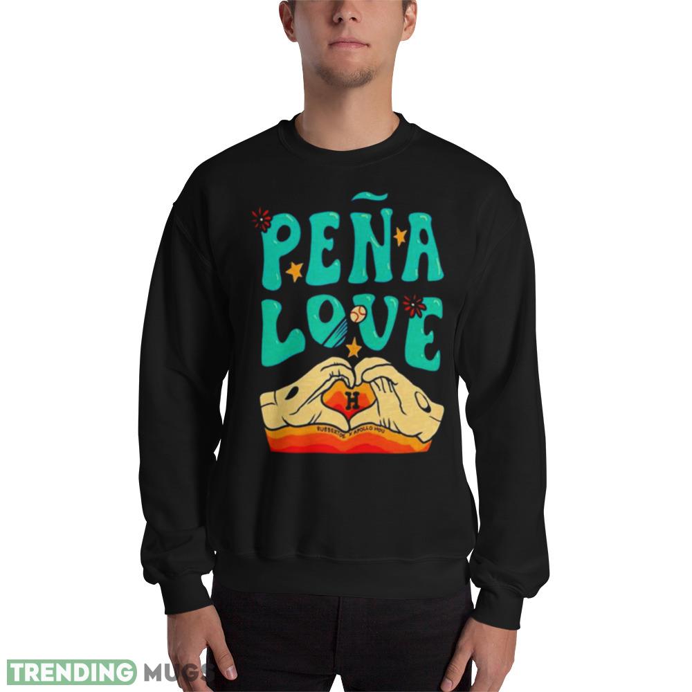 Peña Love Houston Astros Graphics Black Shirt - 18000 Unisex Heavy Blend Crewneck Sweatshirt Peña Love Houston Astros Graphics Black Shirt - 18000 Unisex Heavy Blend Crewneck Sweatshirt