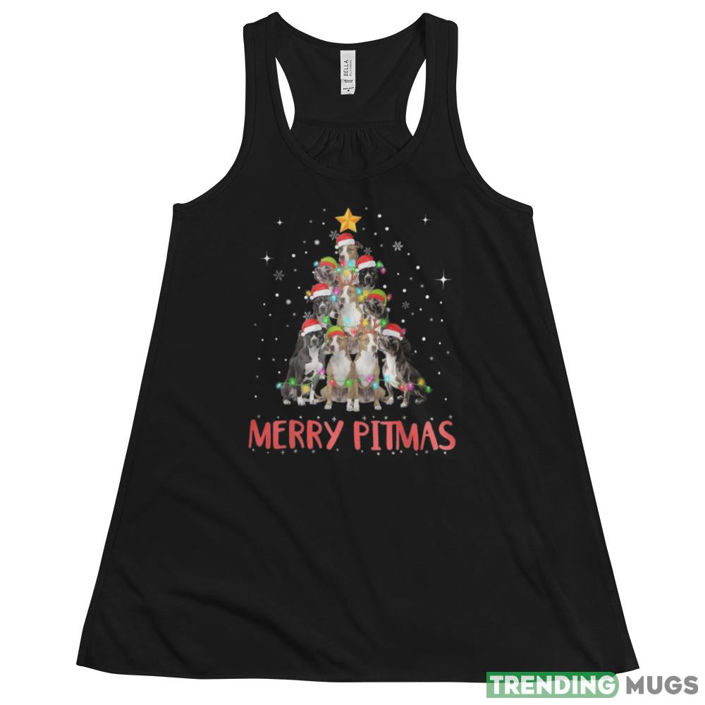 Pitbull Christmas Tree Christmas Sweatshirt Dark Shirt Pitbull Christmas Tree Christmas Sweatshirt Dark Shirt