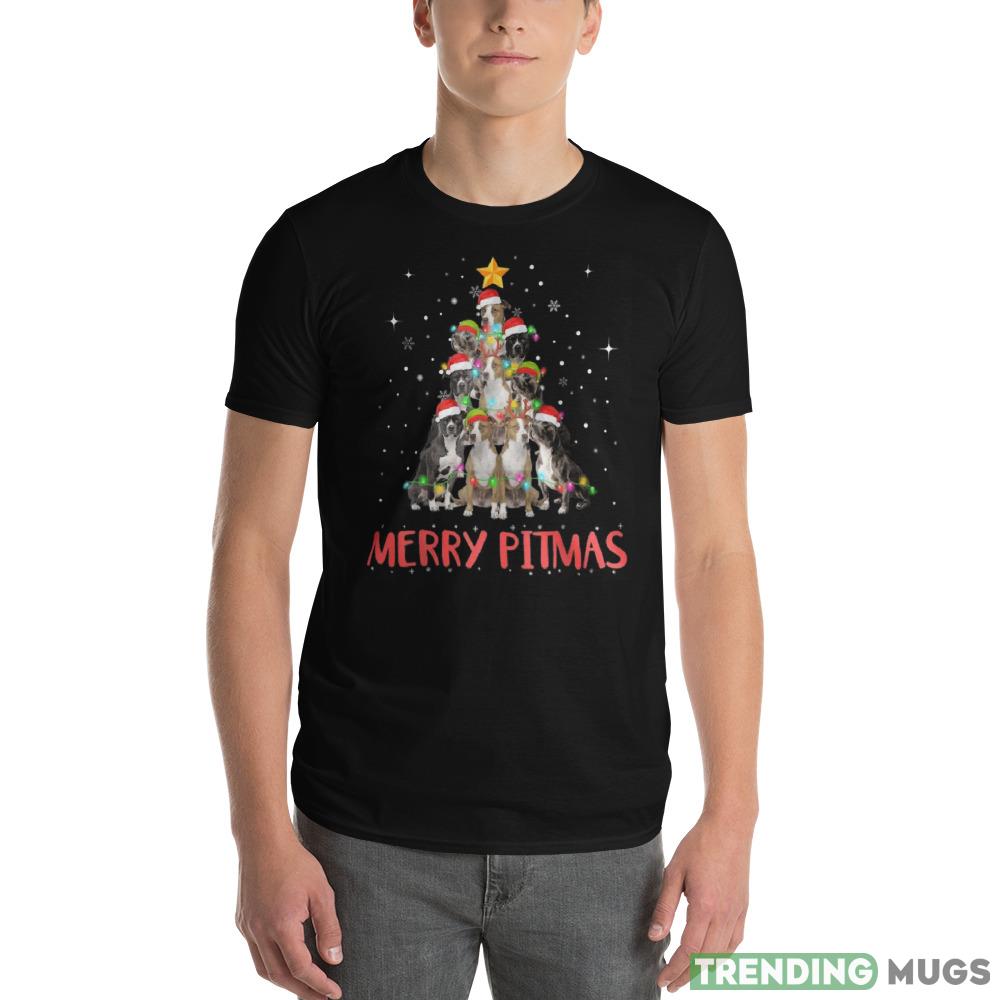 Pitbull Christmas Tree Christmas Sweatshirt Dark Shirt Pitbull Christmas Tree Christmas Sweatshirt Dark Shirt