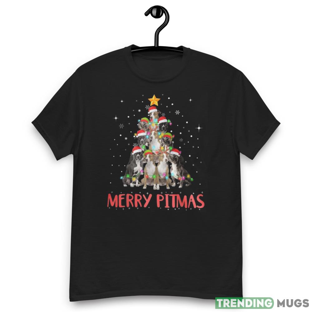 Pitbull Christmas Tree Christmas Sweatshirt Dark Shirt Pitbull Christmas Tree Christmas Sweatshirt Dark Shirt
