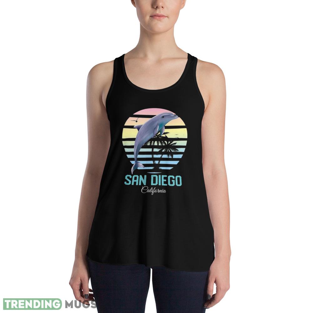 Promotions San Diego California Retro Sunset Dolphin Ocean Gift Tank Top Dark Shirt Promotions San Diego California Retro Sunset Dolphin Ocean Gift Tank Top Dark Shirt